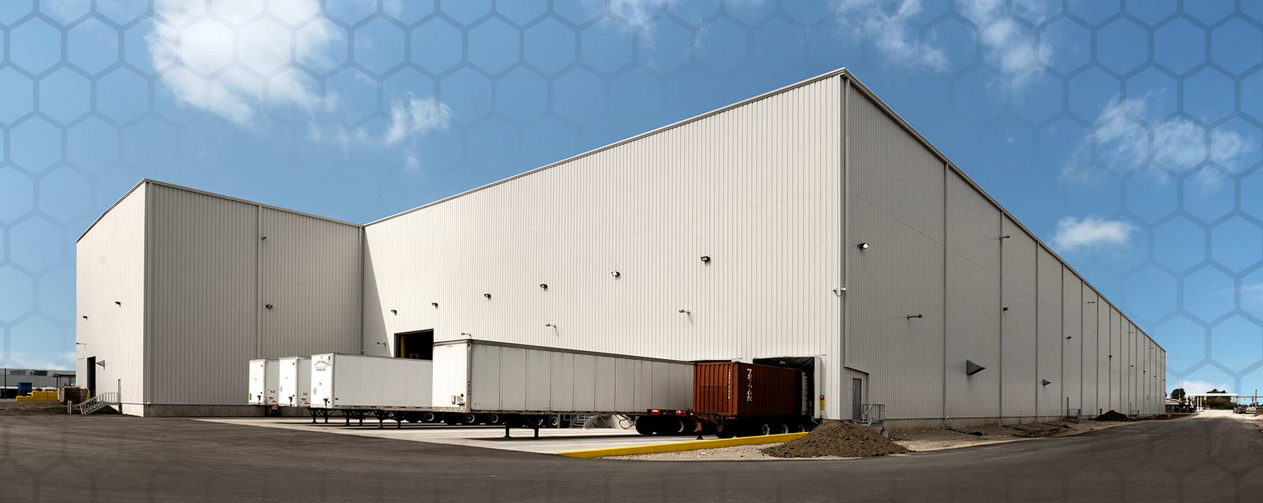 Logitics Hub, Exterior of industrial building