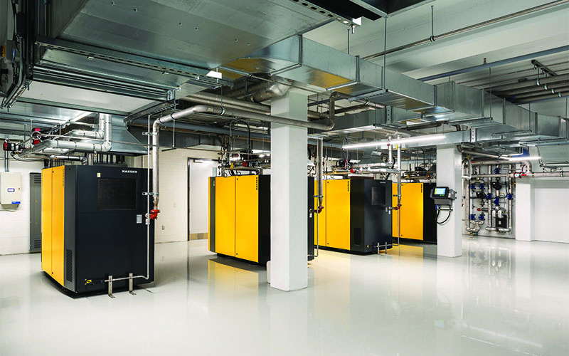 Starlim production area, with yellow and black machines in the center.