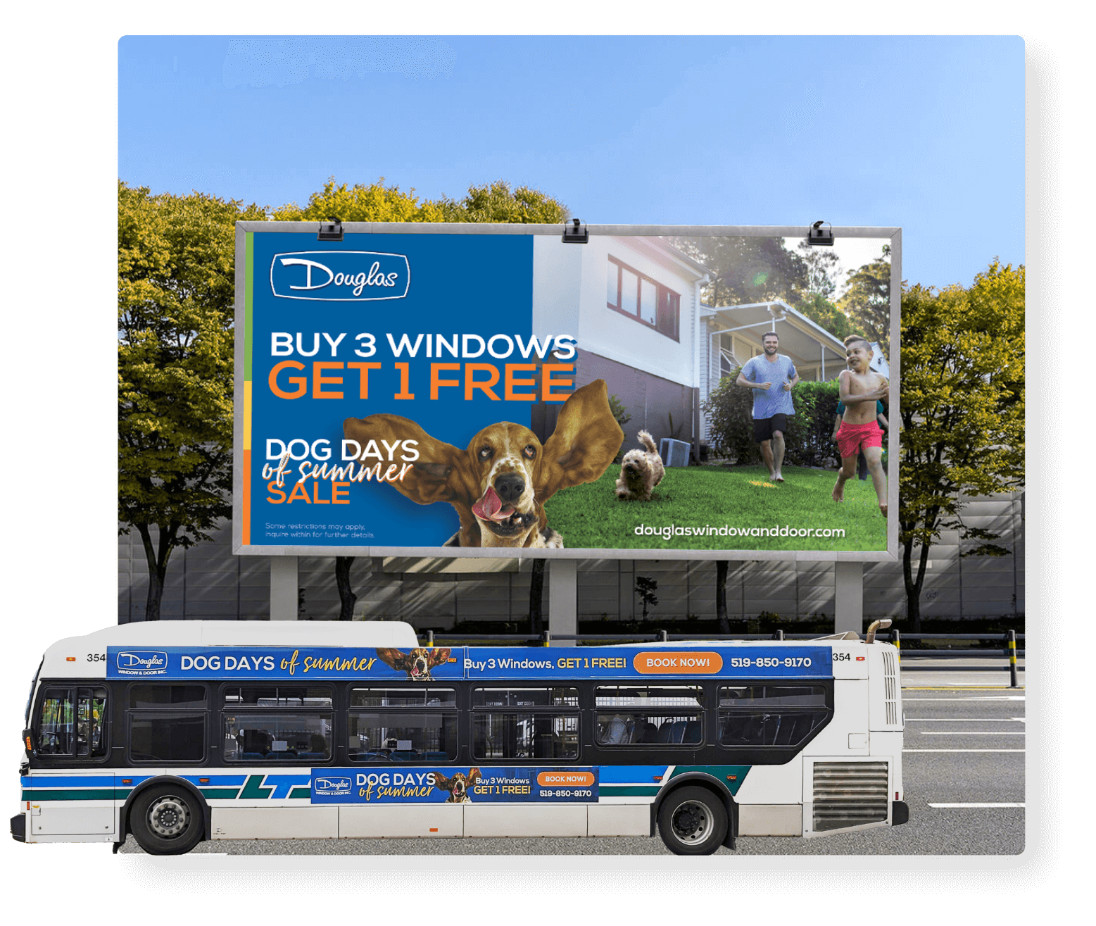 Douglas Window and Door campaigns rendering